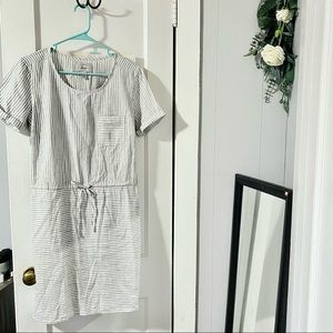 Women’s Blue and White Striped Dress - Bass Brand